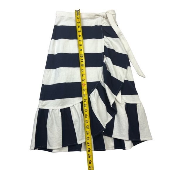 J. Crew Women's Navy/White Striped Cropped Tank Top XS/Rugby Knit Wrap Skirt XXS - Picture 9 of 15